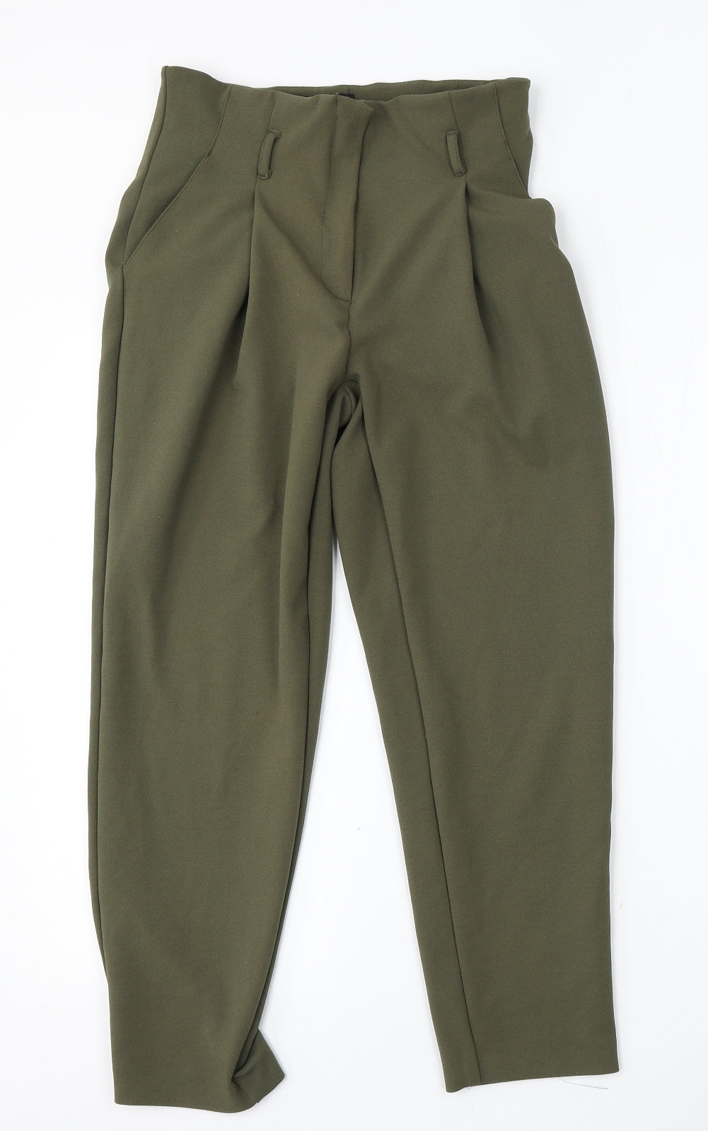 New Look Womens Green  Polyester Trousers  Size 8 L29 in Regular