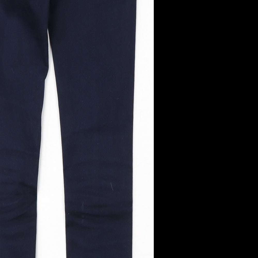 NEXT Womens Blue  Cotton Skinny Jeans Size 8 L30 in Regular Button