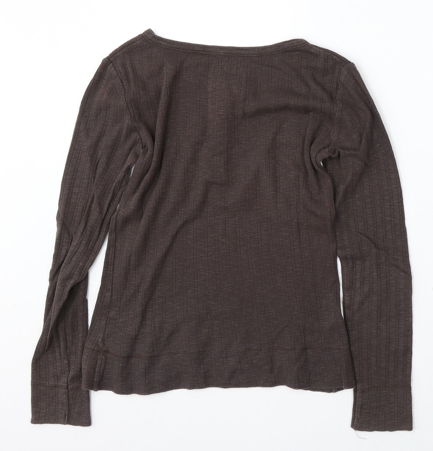 NEXT Womens Brown Round Neck  Cotton Pullover Jumper Size 8