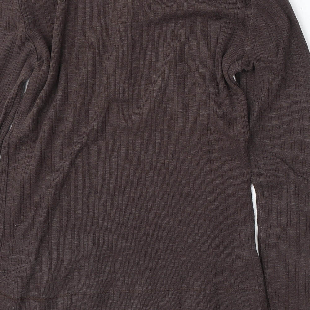 NEXT Womens Brown Round Neck  Cotton Pullover Jumper Size 8