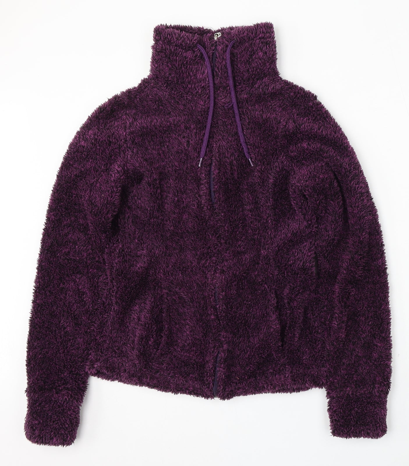 ESMARA Womens Purple  Polyester Pullover Sweatshirt Size XS  Zip
