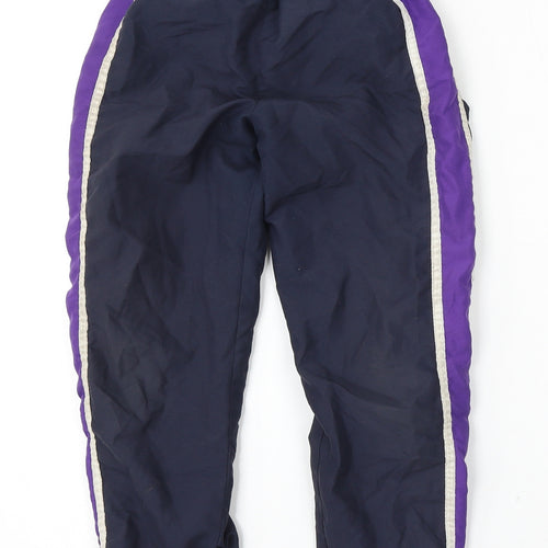 Team Colours Boys Blue  Polyester Jogger Trousers Size XS L23 in Regular