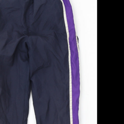 Team Colours Boys Blue  Polyester Jogger Trousers Size XS L23 in Regular