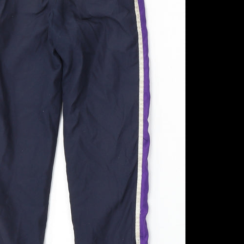 Team Colours Boys Blue  Polyester Jogger Trousers Size XS L23 in Regular