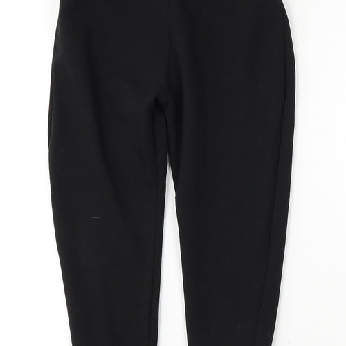 PRETTYLITTLETHING Womens Black  Polyester Trousers  Size 8 L23 in Regular