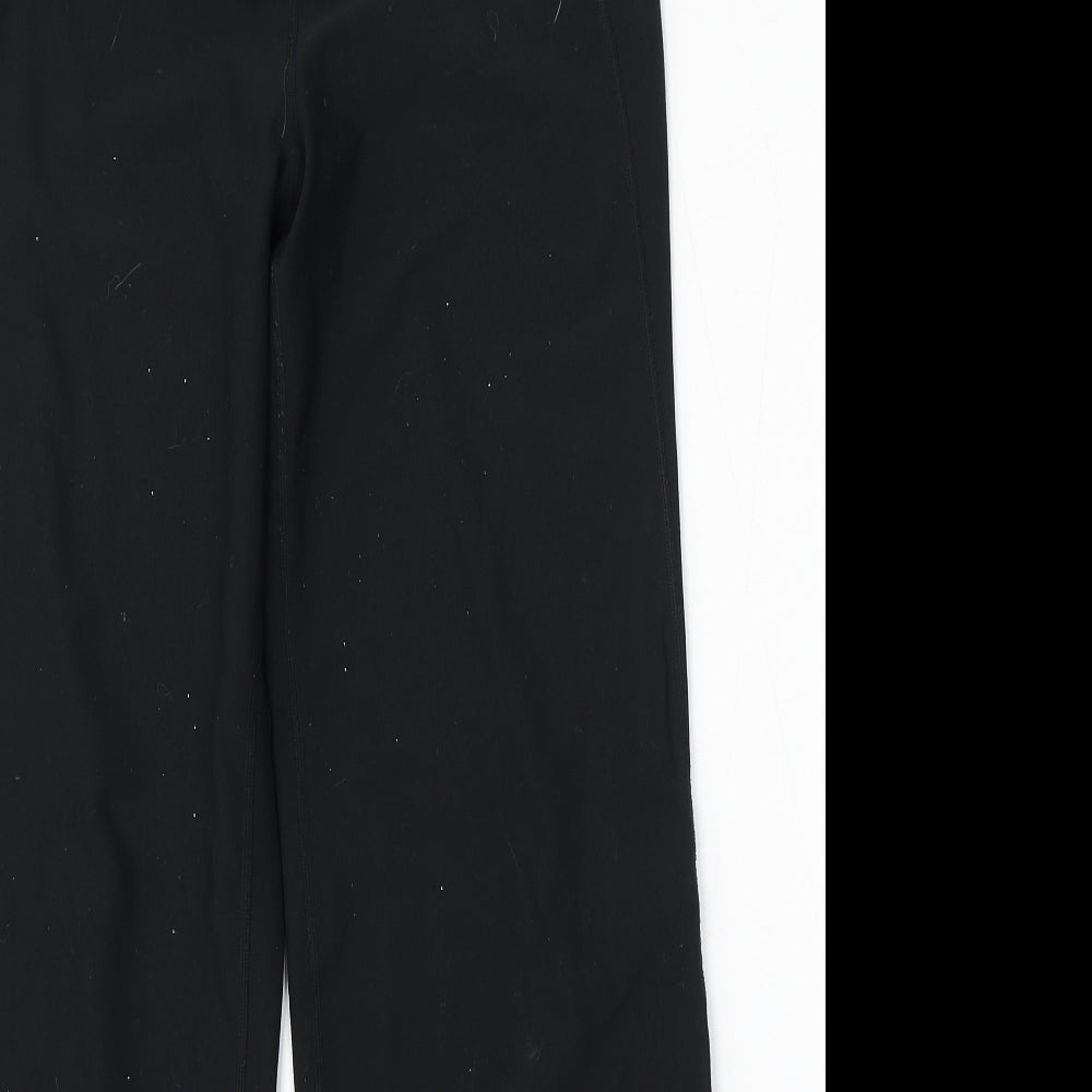 Nike Womens Black  Polyester Jogger Trousers Size M L32 in Regular