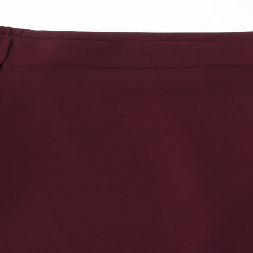 Atmosphere Womens Red  Polyester Basic Blouse Size 8 Round Neck