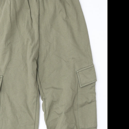 New Look Womens Green  Cotton Jogger Trousers Size 10 L26 in Regular