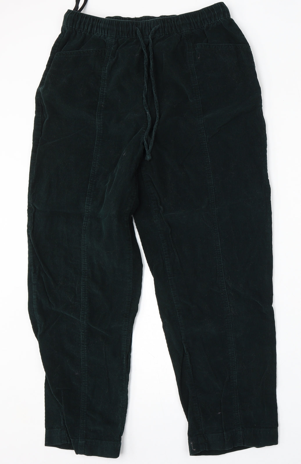 Isle Essentials Womens Green  Cotton Straight Jeans Size 12 L27 in Regular