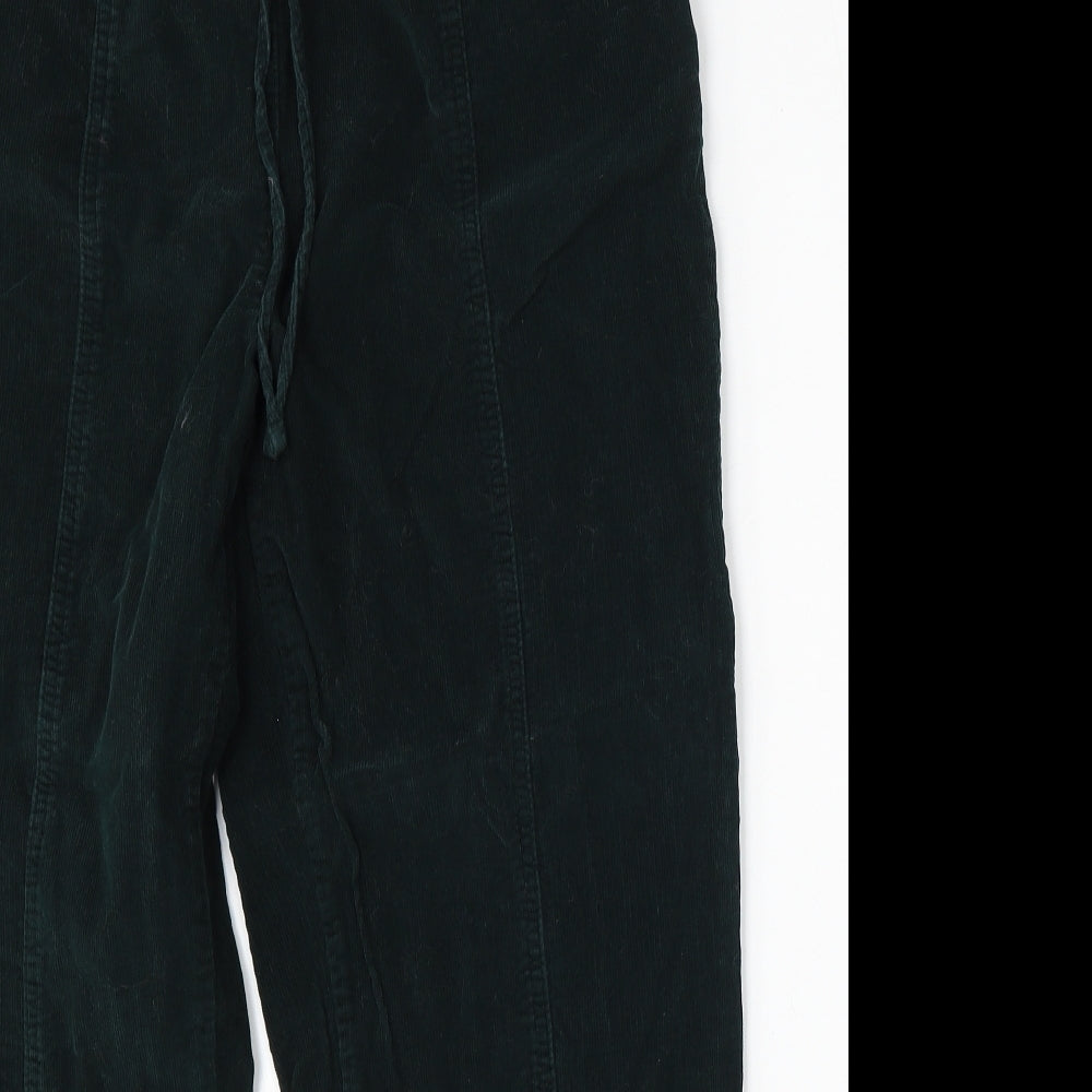 Isle Essentials Womens Green  Cotton Straight Jeans Size 12 L27 in Regular