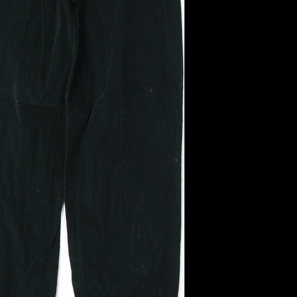 Isle Essentials Womens Green  Cotton Straight Jeans Size 12 L27 in Regular