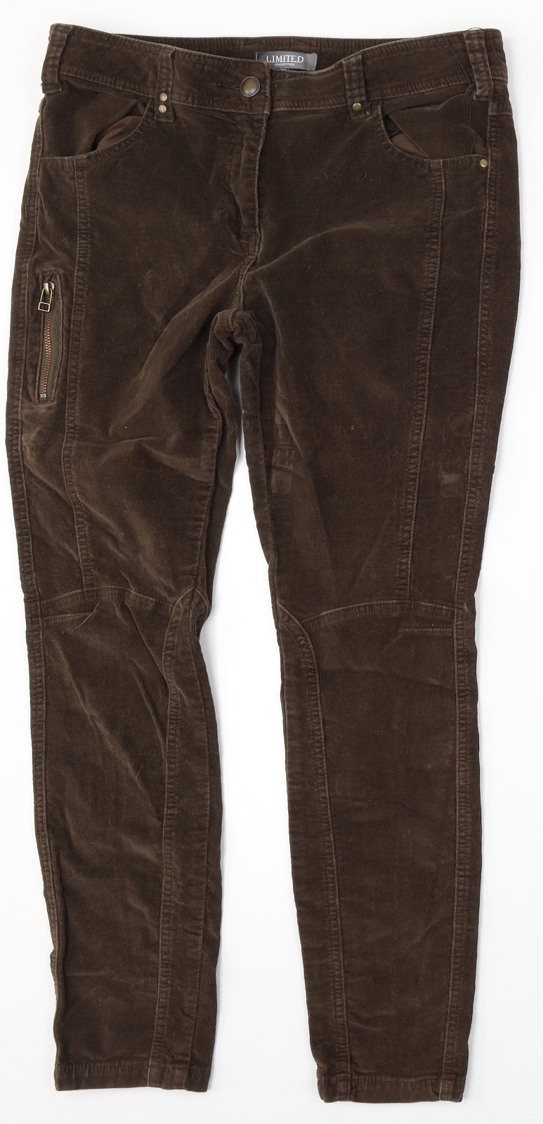 LIMITED COLLECTION Womens Green  Cotton Trousers  Size 16 L28 in Regular