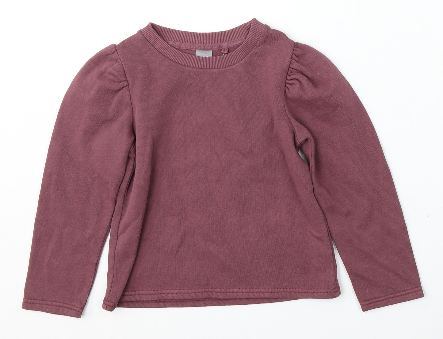 NEXT Girls Red  Cotton Pullover Sweatshirt Size 5 Years