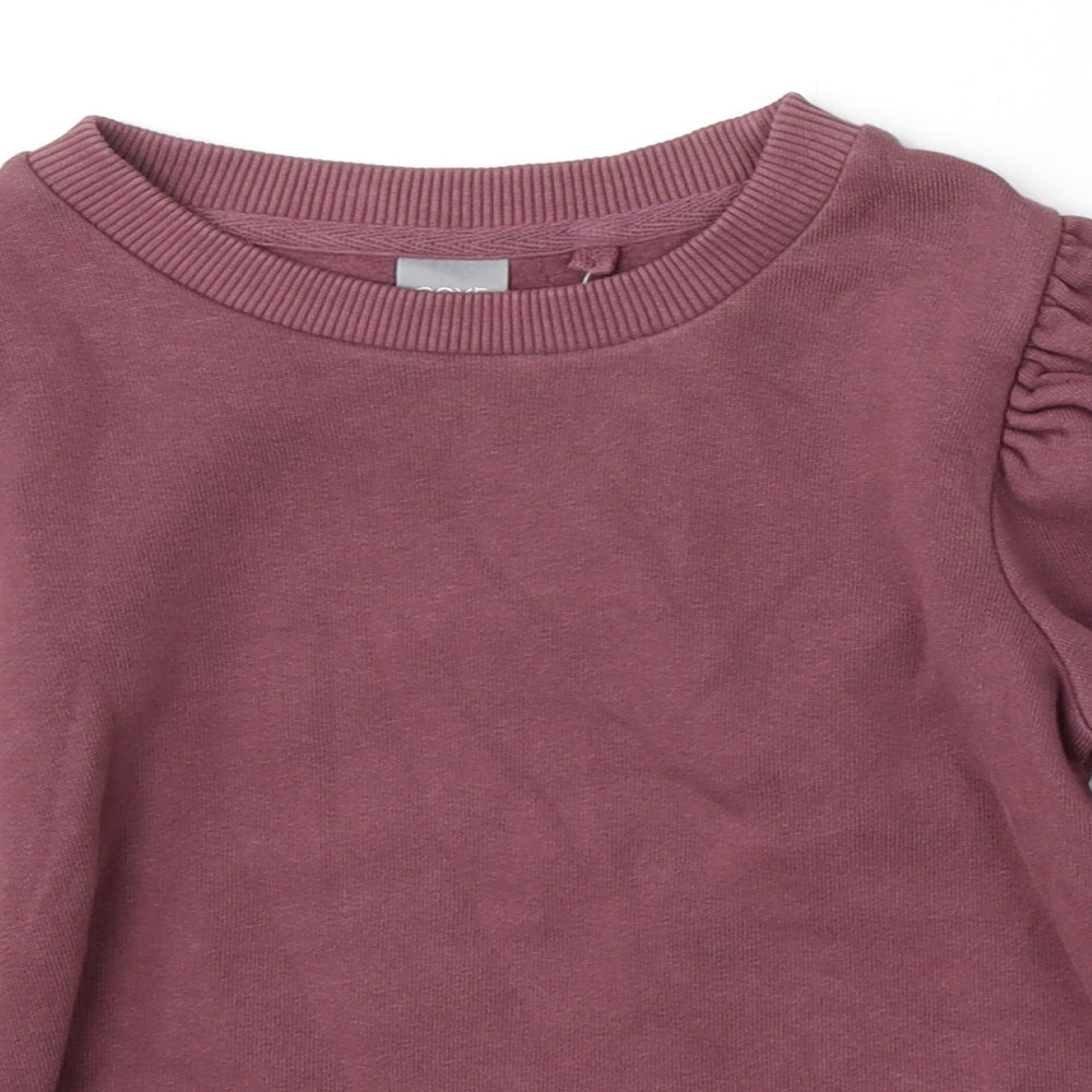NEXT Girls Red  Cotton Pullover Sweatshirt Size 5 Years