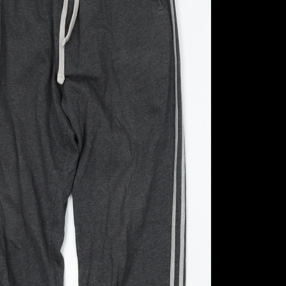 Marks and Spencer Mens Grey  Cotton Jogger Trousers Size 33 L29 in Regular