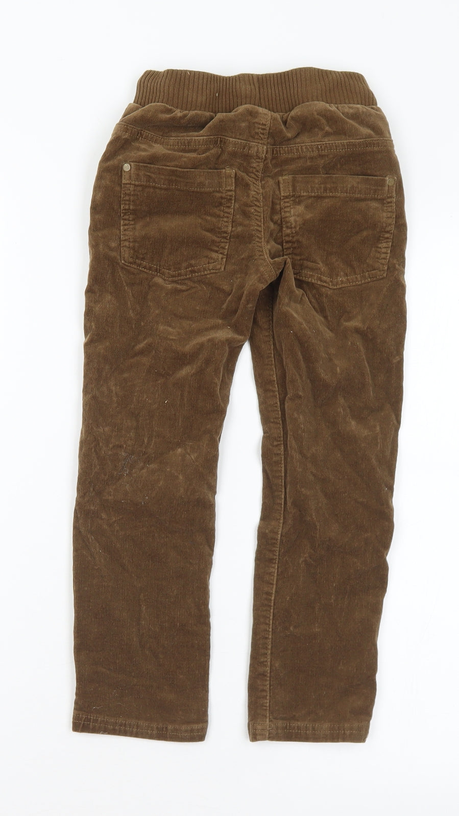 Dunnes Stores Boys Brown  Cotton Chino Trousers Size 6 Years  Regular Drawstring
