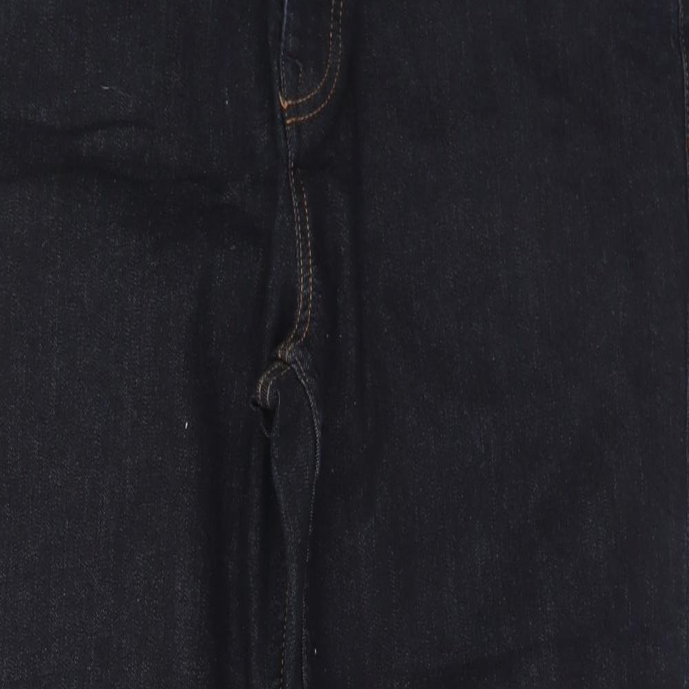 NEXT Mens Black  Cotton Straight Jeans Size 36 in L29 in Regular Button