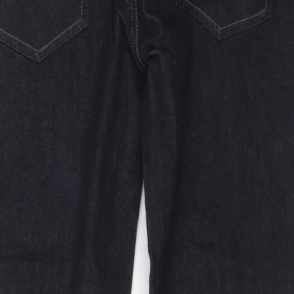 NEXT Mens Black  Cotton Straight Jeans Size 36 in L29 in Regular Button