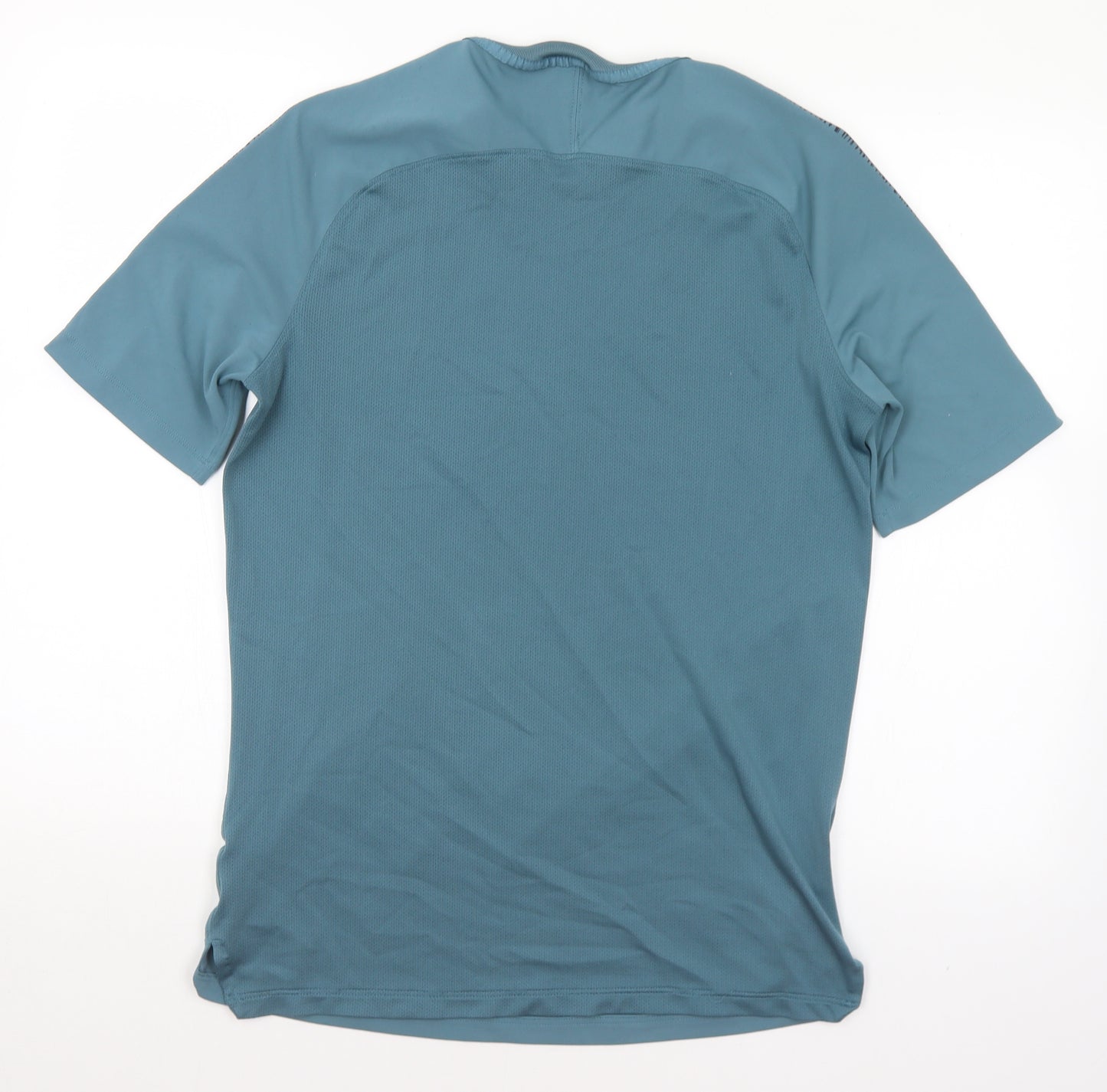 Nike Mens Blue  Polyester  T-Shirt Size L V-Neck  - Chelsea Football Club