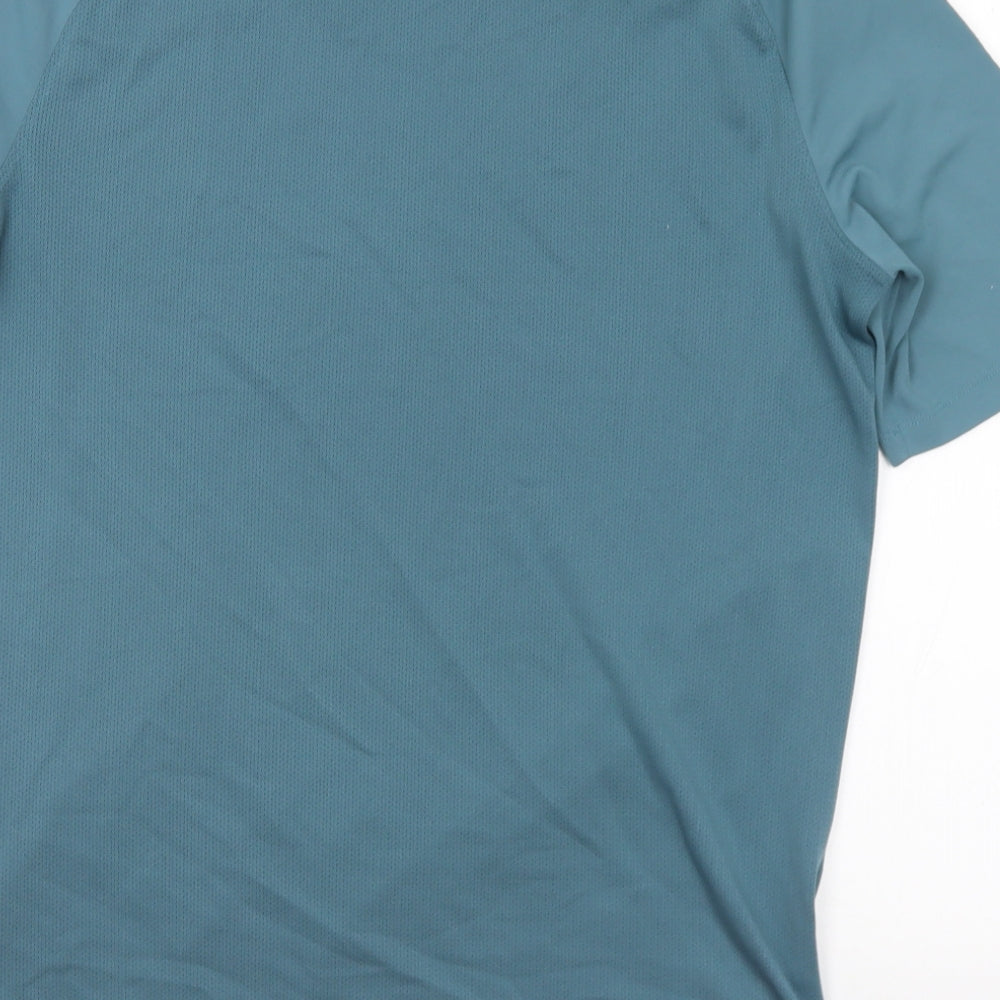 Nike Mens Blue  Polyester  T-Shirt Size L V-Neck  - Chelsea Football Club