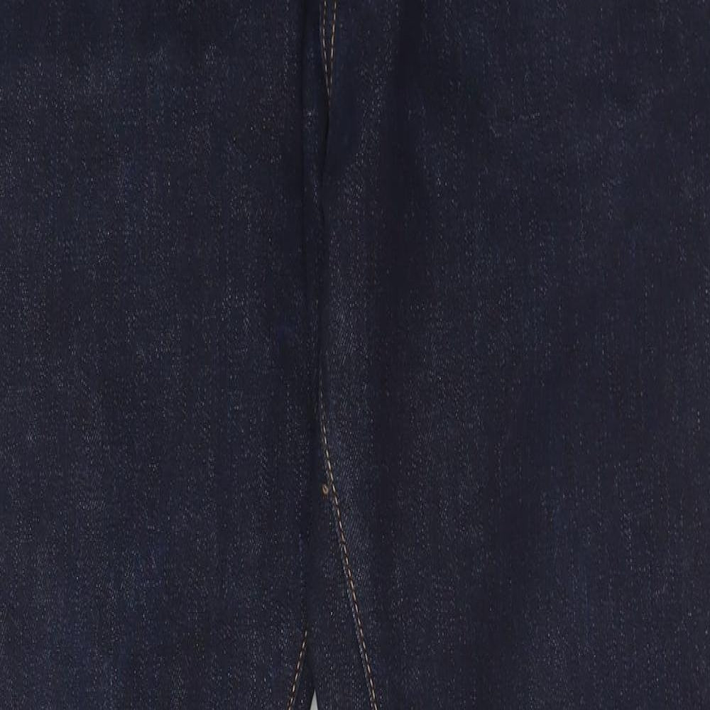 H&M Mens Blue  Cotton Straight Jeans Size 33 in L32 in Slim Button