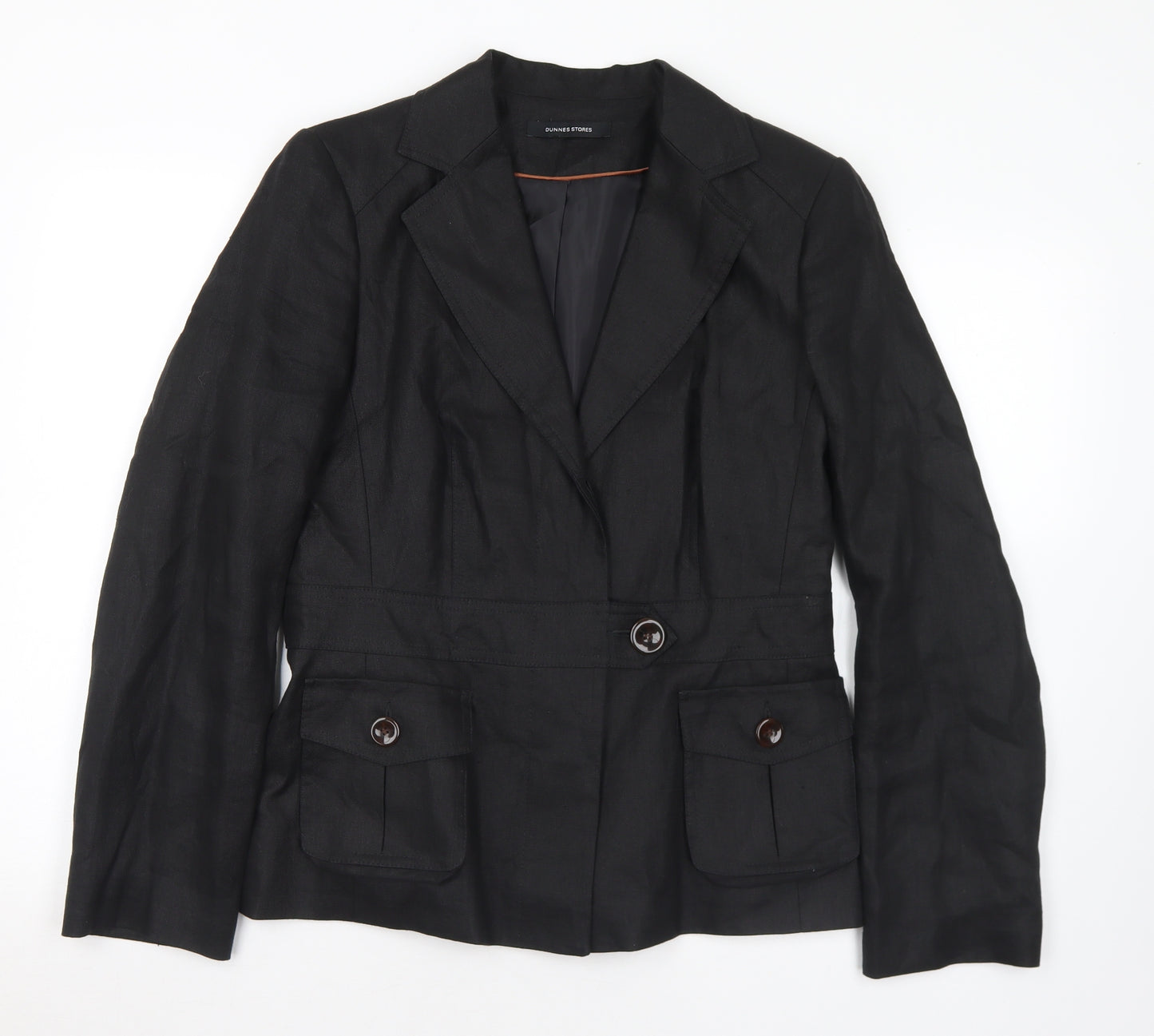 Dunnes Stores Womens Beige   Jacket  Size 14  Button