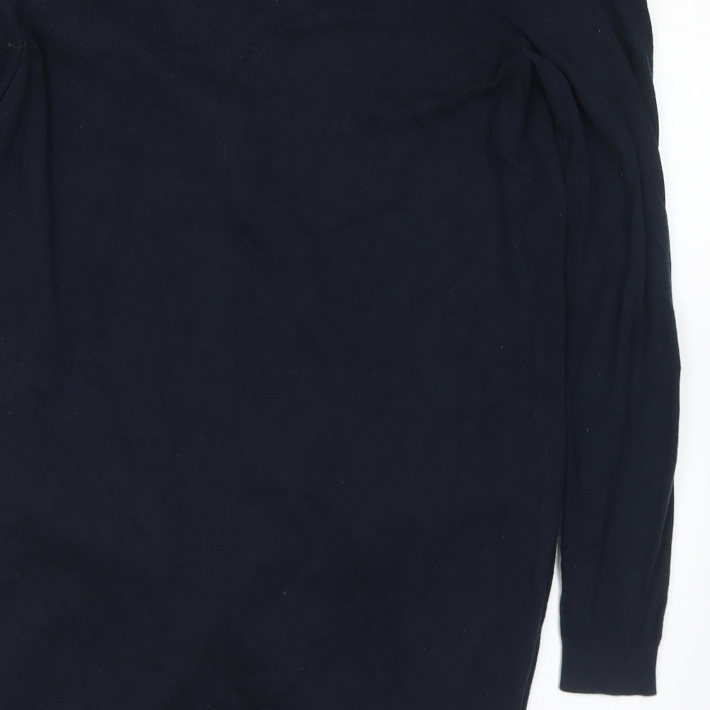 NEXT Womens Blue V-Neck  Cotton Cardigan Jumper Size 10