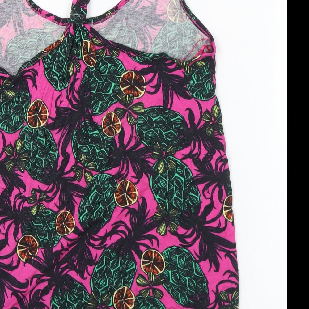 George Womens Multicoloured Geometric Viscose Camisole Tank Size 12 Halter