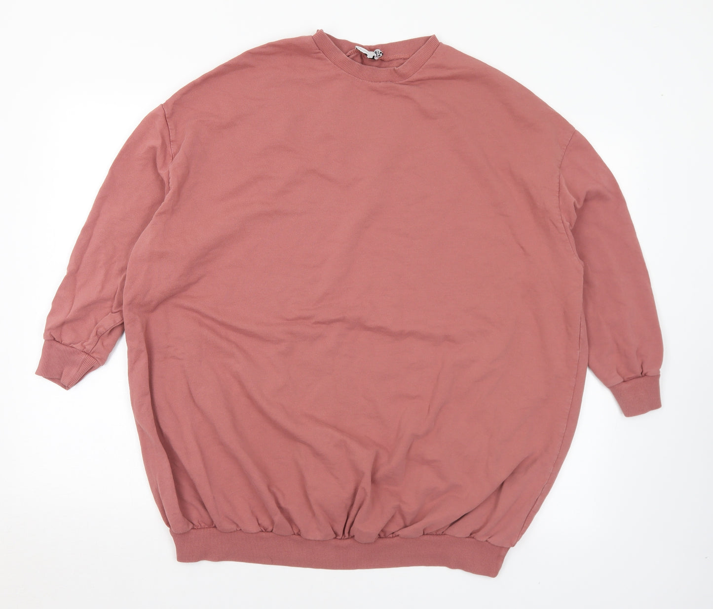 ASOS Womens Pink  Cotton Pullover Sweatshirt Size 10