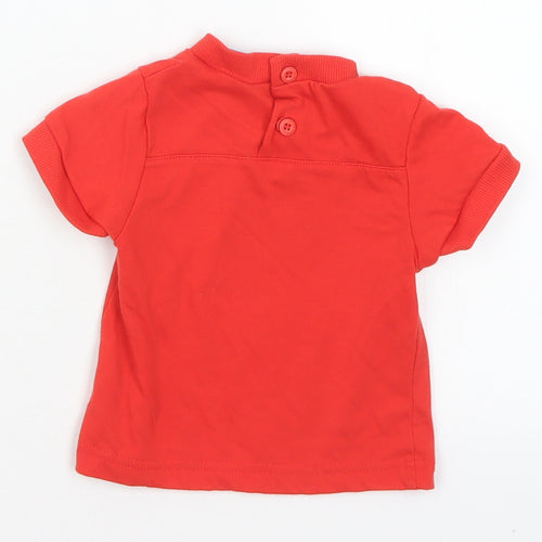 Lonsdale Baby Red  Polyester Basic T-Shirt Size 6-9 Months Crew Neck  - 6-12 months