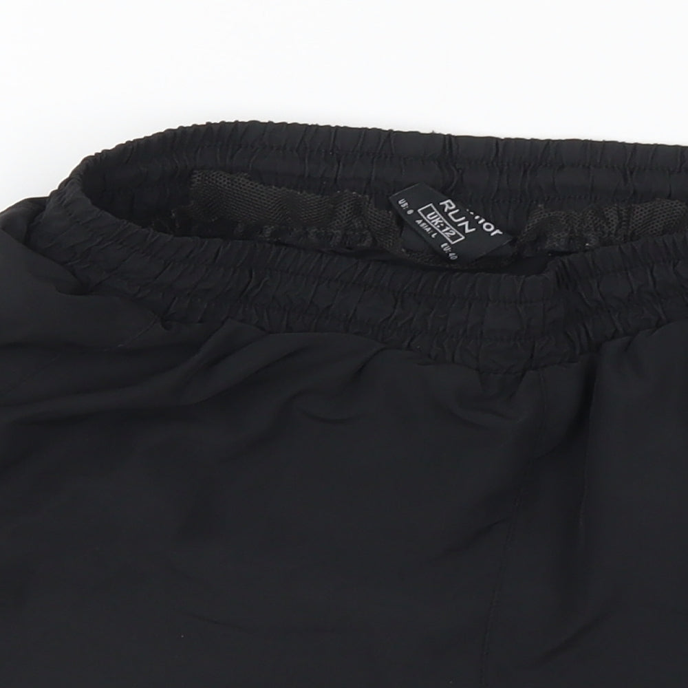 Karrimor Womens Black  Polyester Hot Pants Shorts Size 12 L4 in Regular Drawstring