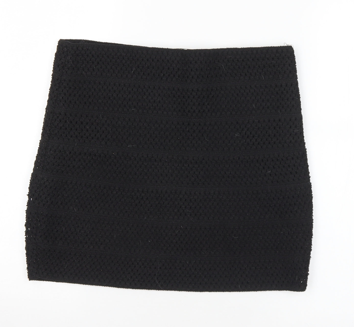 Ricki Womens Black  Polyester A-Line Skirt Size S
