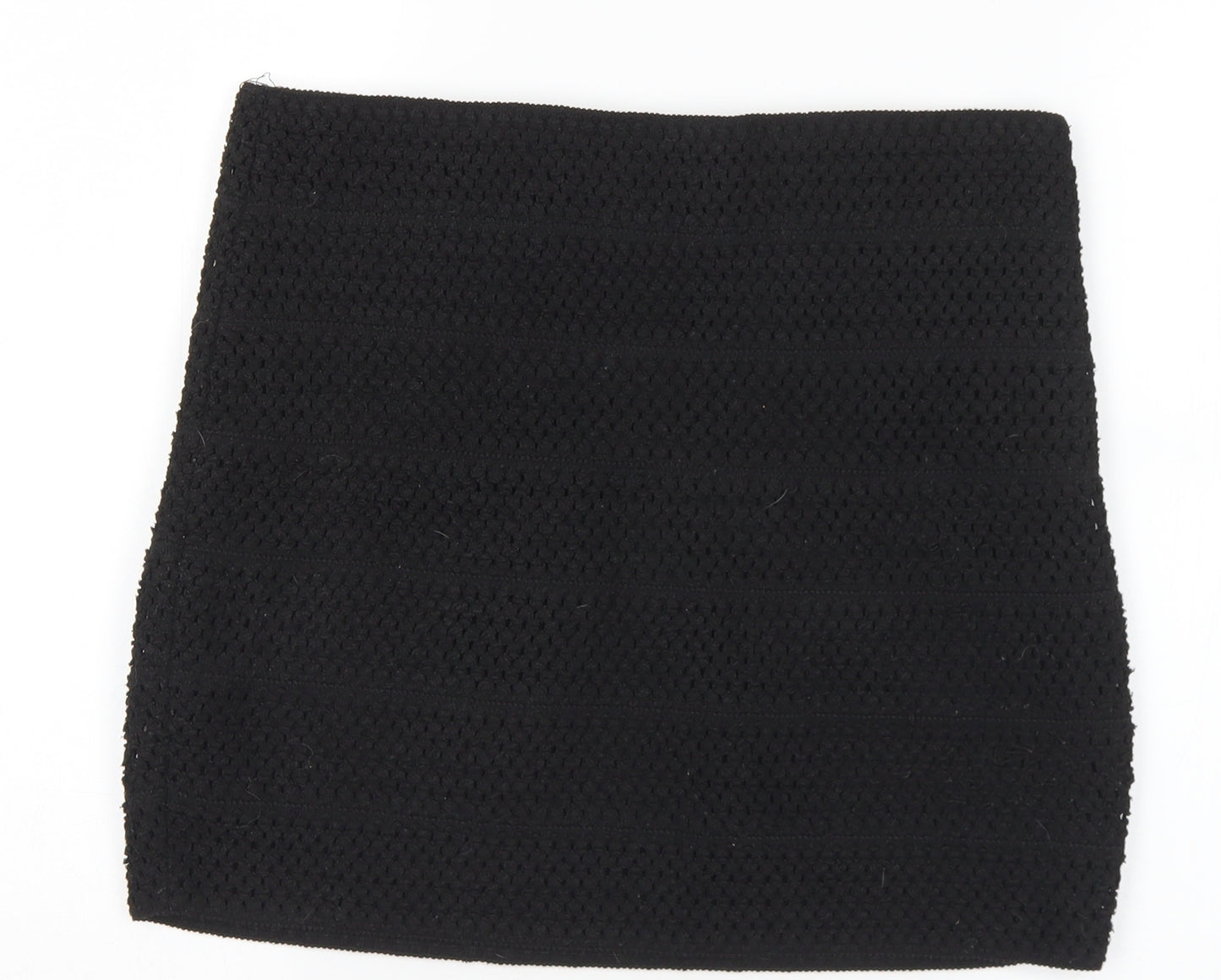 Ricki Womens Black  Polyester A-Line Skirt Size S