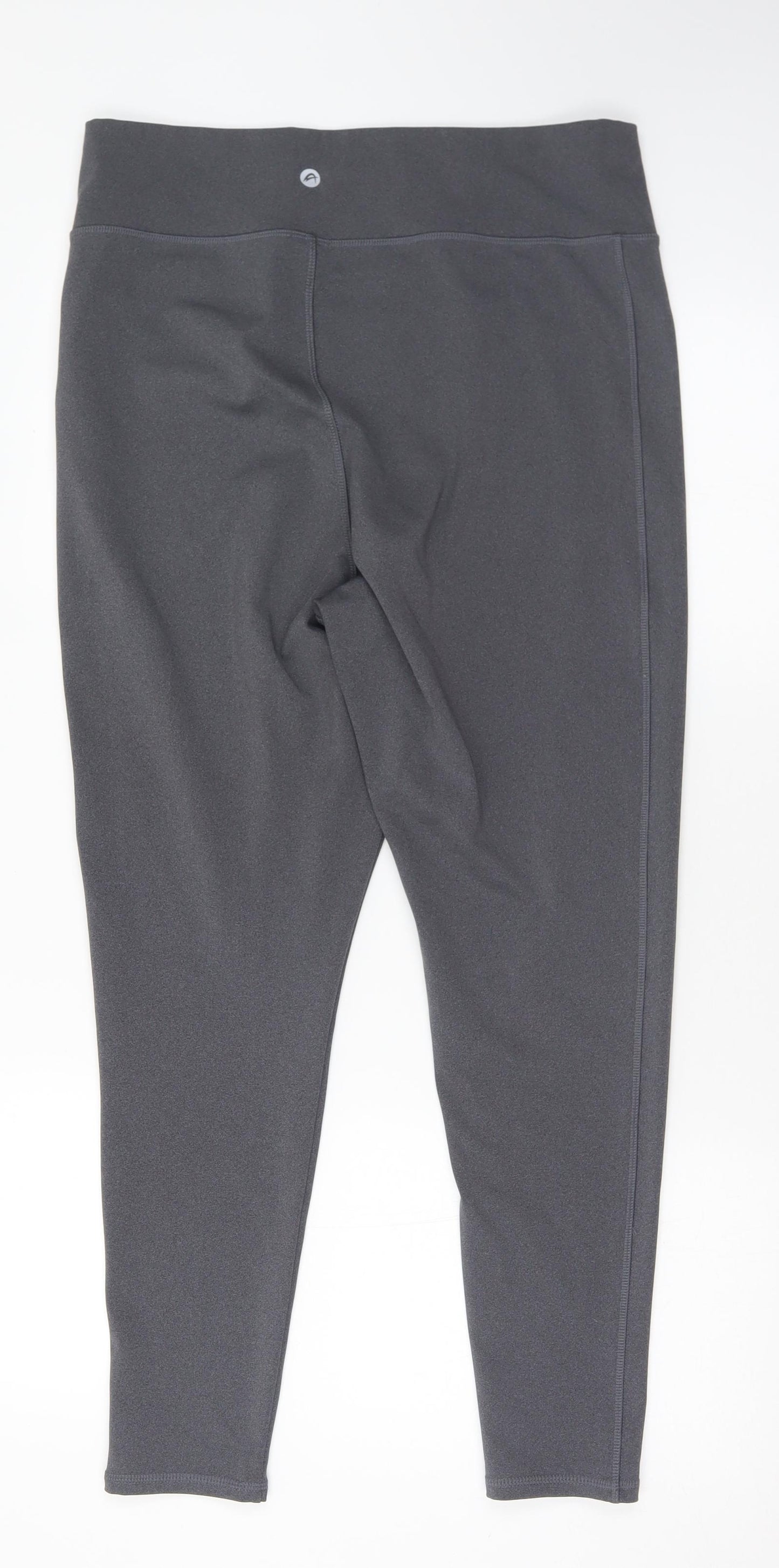 F&F Womens Grey  Polyester Pedal Pusher Leggings Size 16 L26 in Regular