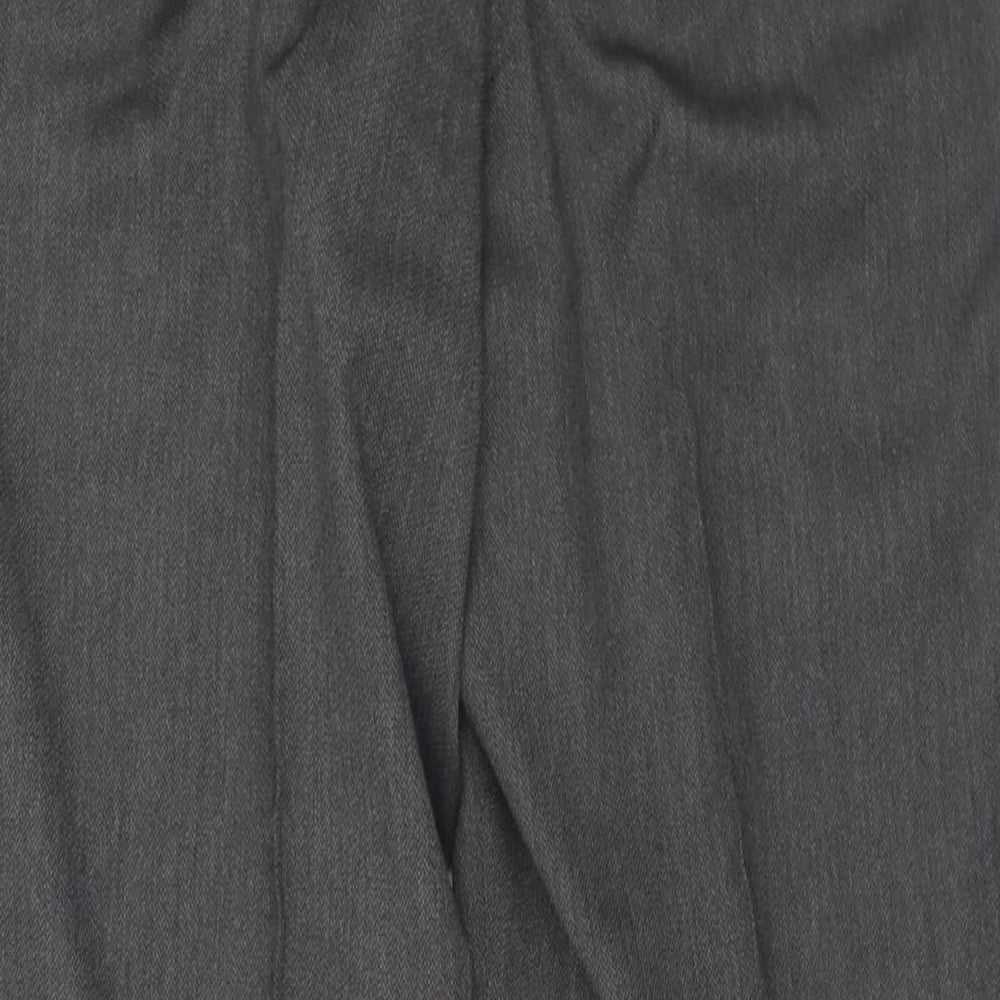 Debenhams Mens Grey  Polyester Trousers  Size 36 in L29 in Slim Button