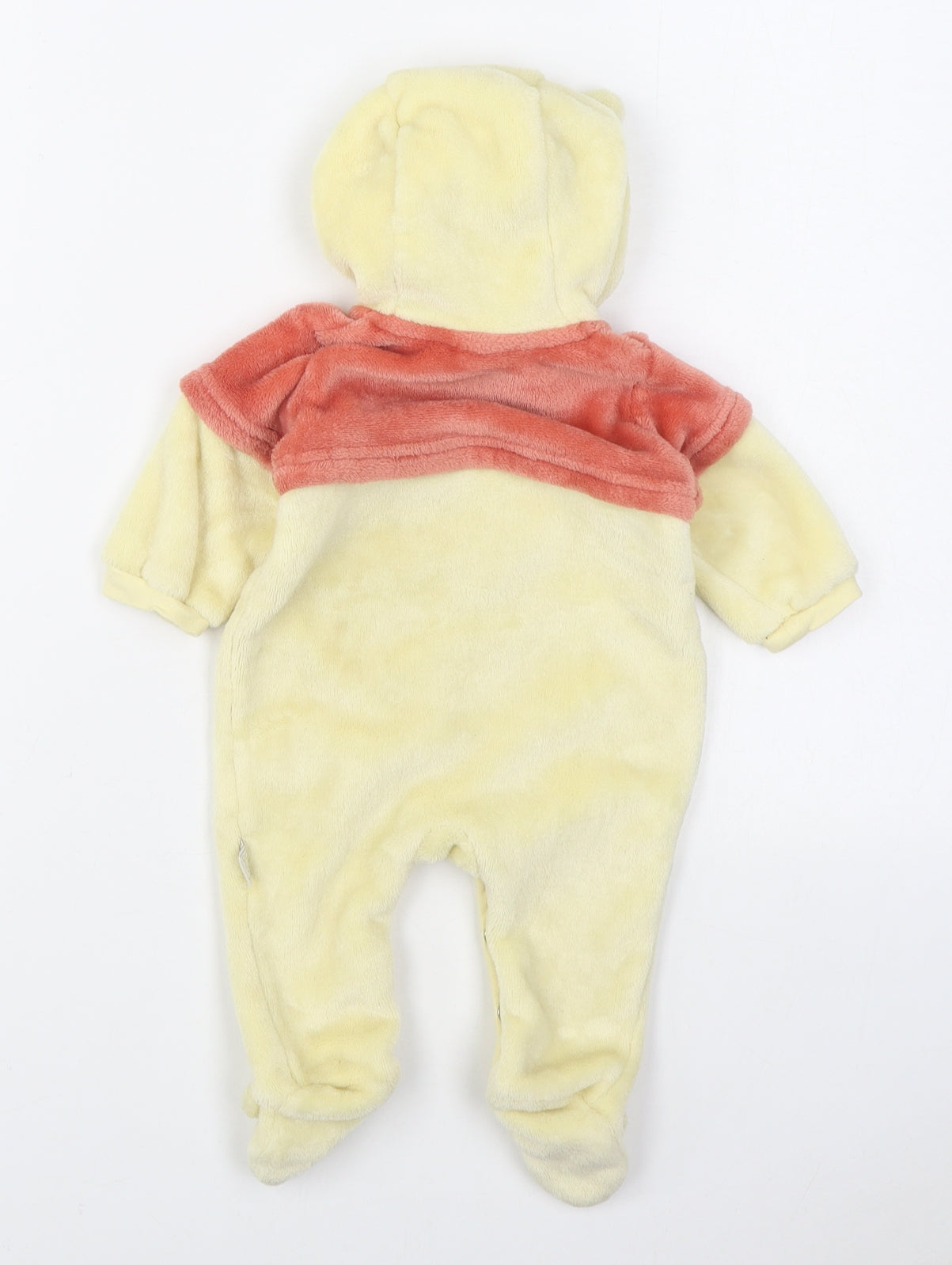 Matalan Baby Yellow  Polyester Coverall Outfit/Set Size 0-3 Months  Button - Winnie the Pooh