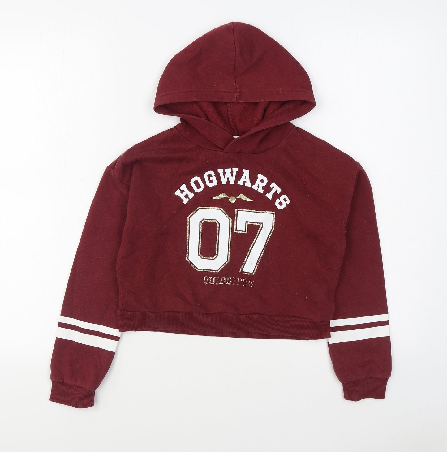 H&M Girls Red  Cotton Pullover Hoodie Size 9-10 Years  Pullover - Harry Potter