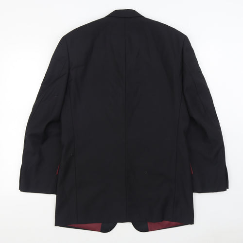 Scott & Taylor Mens Black  Wool Jacket Suit Jacket Size 38