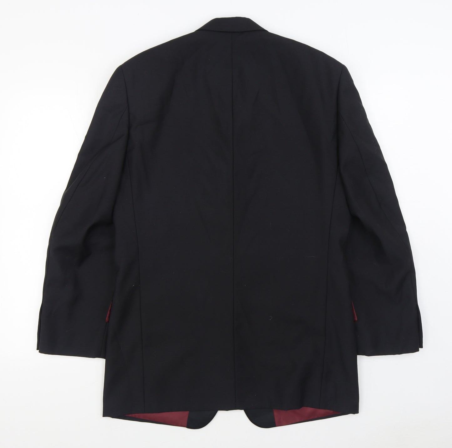 Scott & Taylor Mens Black  Wool Jacket Suit Jacket Size 38