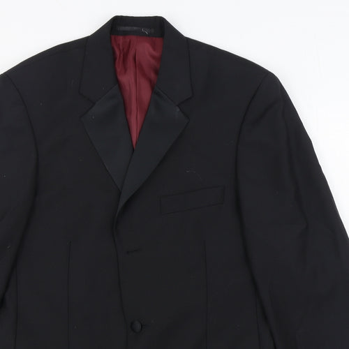 Scott & Taylor Mens Black  Wool Jacket Suit Jacket Size 38