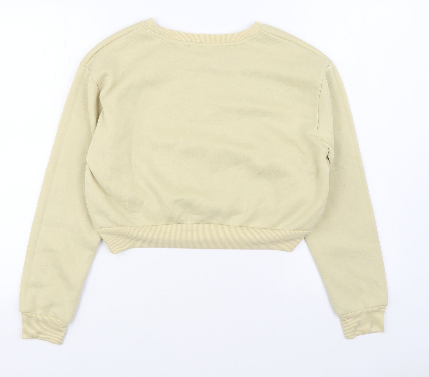 SheIn Womens Beige  Polyester Pullover Sweatshirt Size XS  Pullover
