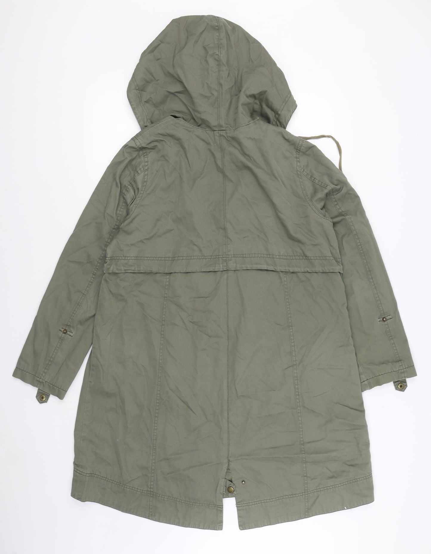 Love Label Womens Green   Parka Coat Size 12  Zip