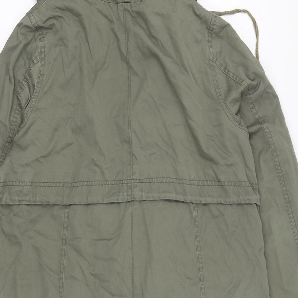 Love Label Womens Green   Parka Coat Size 12  Zip