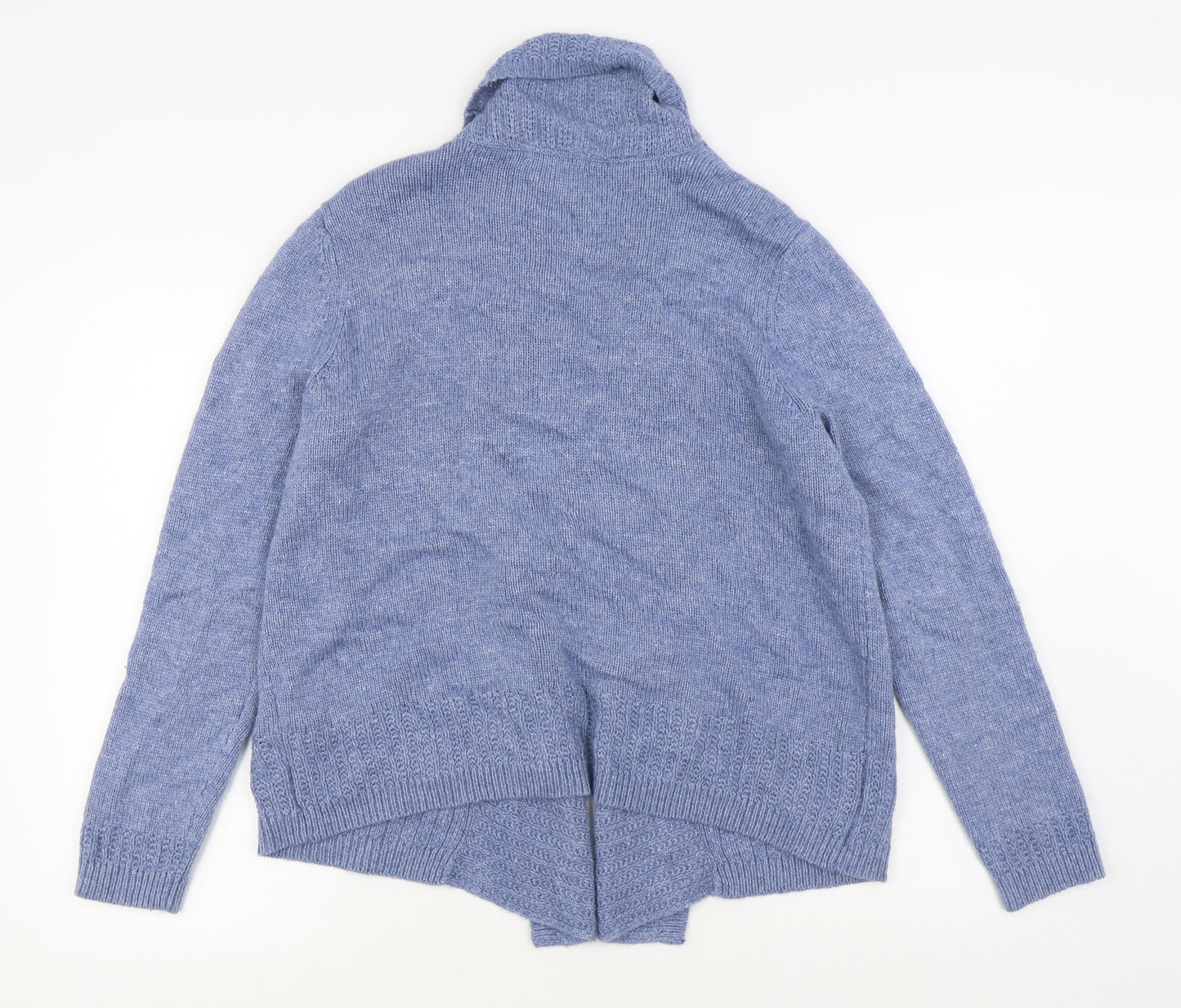Marks and Spencer Womens Blue V-Neck  Viscose Cardigan Jumper Size 18