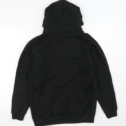 Uneek Mens Black  Cotton Pullover Hoodie Size S