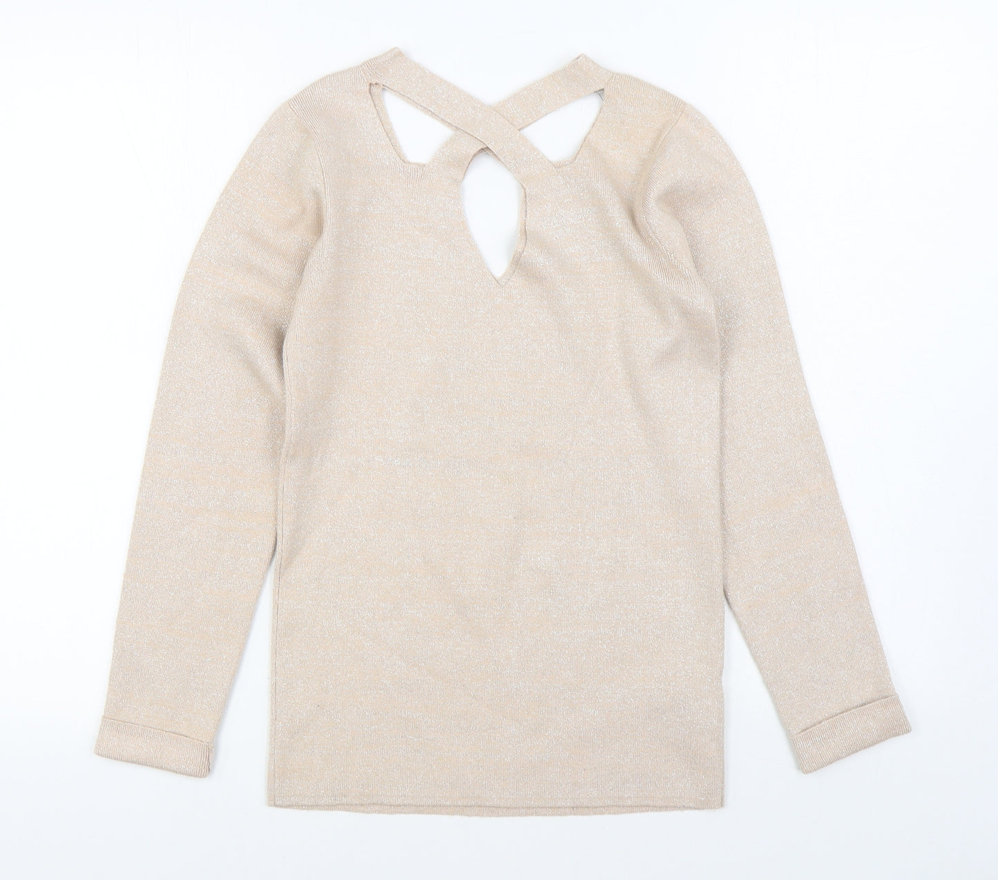 Dorothy Perkins Womens Pink Round Neck  Viscose Pullover Jumper Size 14