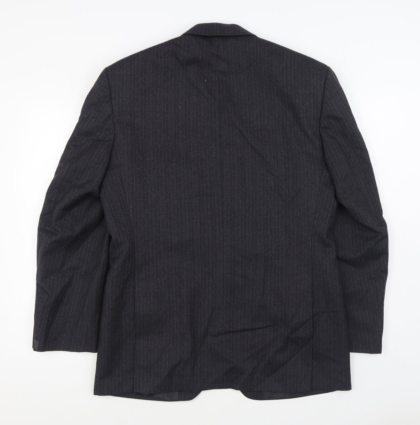 The Label Mens Black  Wool Jacket Suit Jacket Size 40