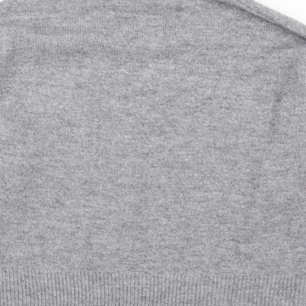 New Look Womens Grey Roll Neck  Polyester Pullover Jumper Size S