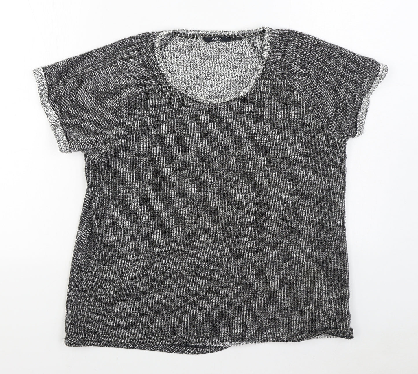 ESMARA Womens Grey  Cotton Pullover Sweatshirt Size L  Pullover