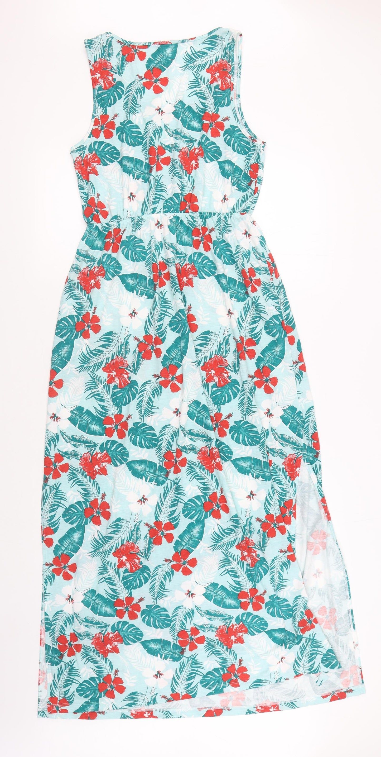 ESMARA Womens Multicoloured Floral Cotton Sheath  Size M  Scoop Neck Pullover